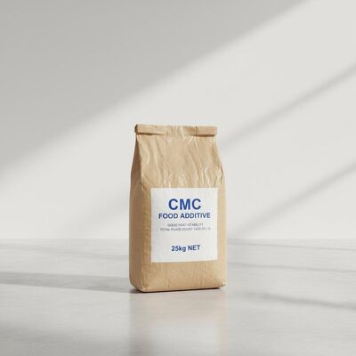 Quality CMC Food Additive Sodium Carboxymethylcellulose with Good Heat-stability, Total Plate Count ≤500 Cfu/g in 25kg Per Draft Paper Bag factory